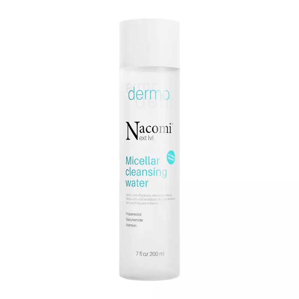 Nacomi - Next Level - Micellar Cleansing Water - Micelárna voda pre suchú a citlivú pleť - 200 ml