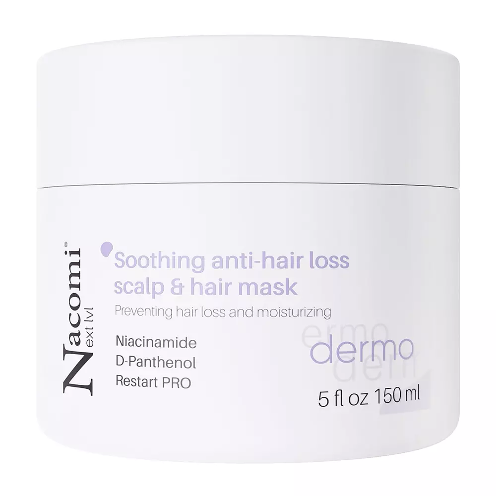 Nacomi - Next Level - Soothing Anti-Hair Loss Scalp & Hair Mask - Upokojujúca maska proti vypadávaniu vlasov - 150 ml