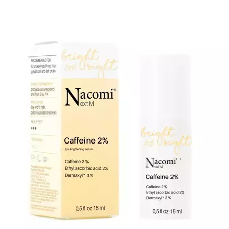 Nacomi - Next level - Caffeine 2% - Eye-brightening Serum - Rozjasňujúce očné sérum s 2% kofeínom - 15 ml