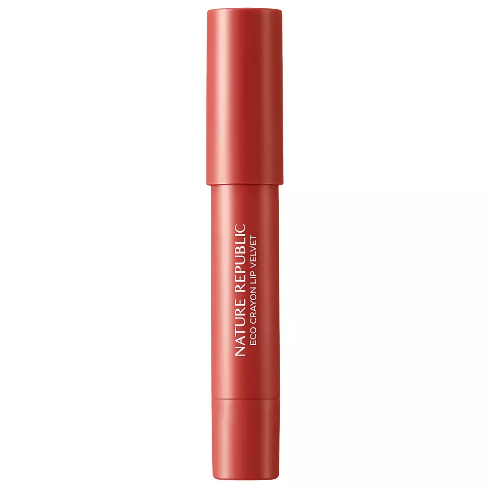 Nature Republic - By Flower Eco Crayon Lip Velvet - 04 Chilli Red - Polomatný rúž v ceruzke - 2,8 g