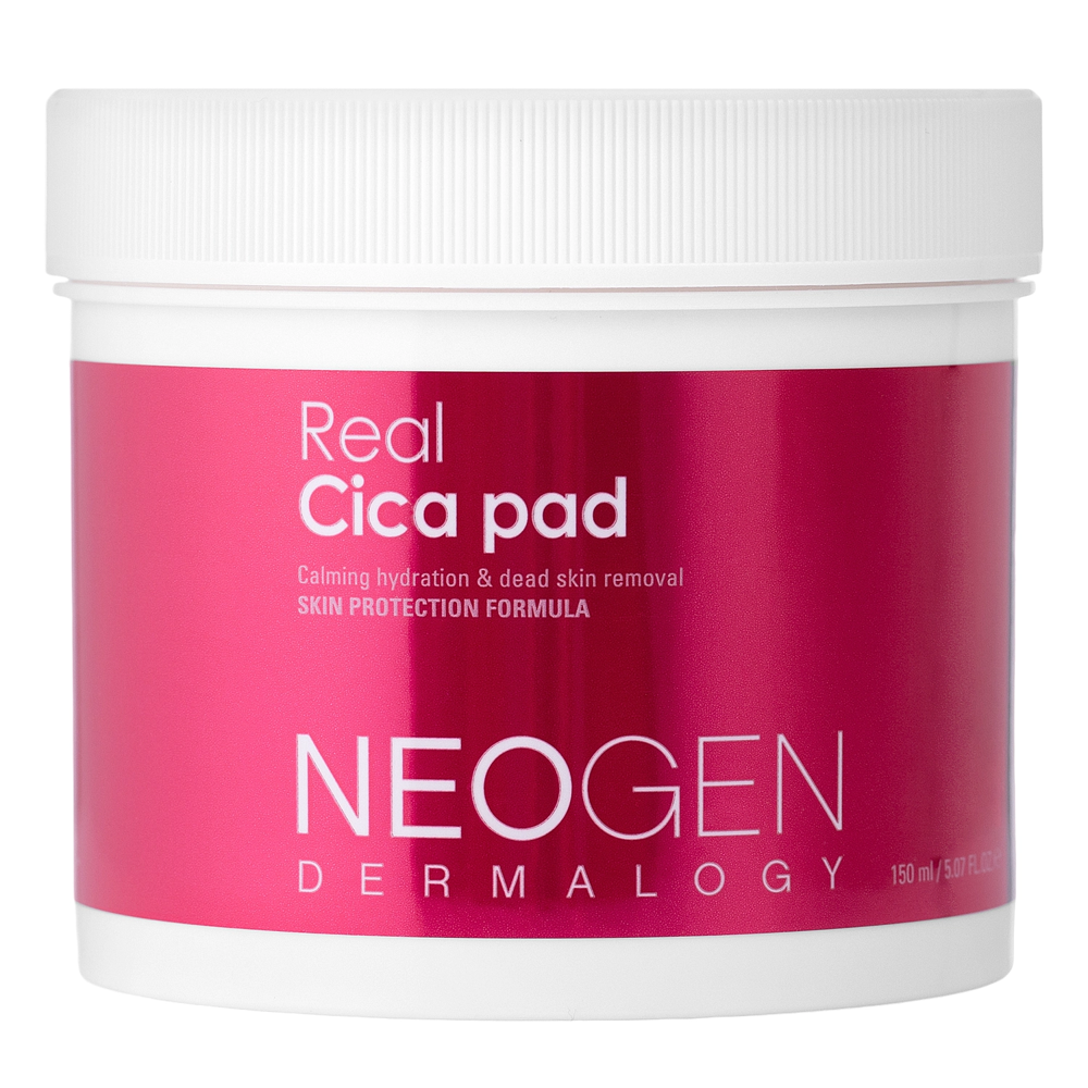 Neogen - Dermalogy Real Cica Pad - Exfoliačné a upokojujúce pleťové tampóny - 90 ks / 150 ml