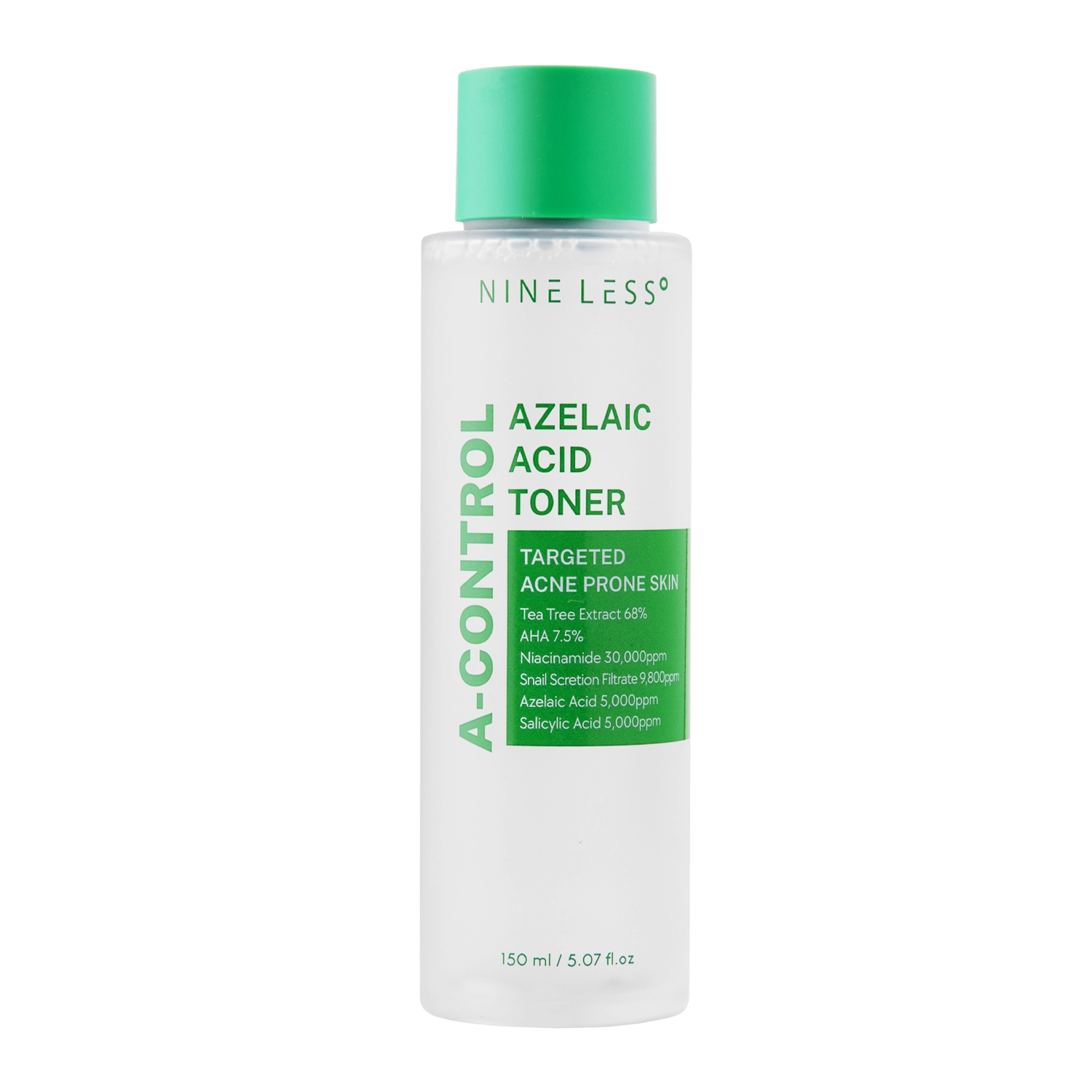 Nine Less - A-Control Azelaic Acid Toner - Tonikum proti akné s čajovníkom a kyselinou azelaovou - 150 ml