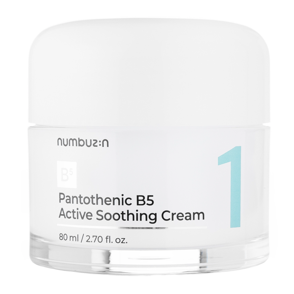 Numbuzin - No.1 Pantothenic B5 Active Soothing Cream - Upokojujúci krém na tvár - 80 ml