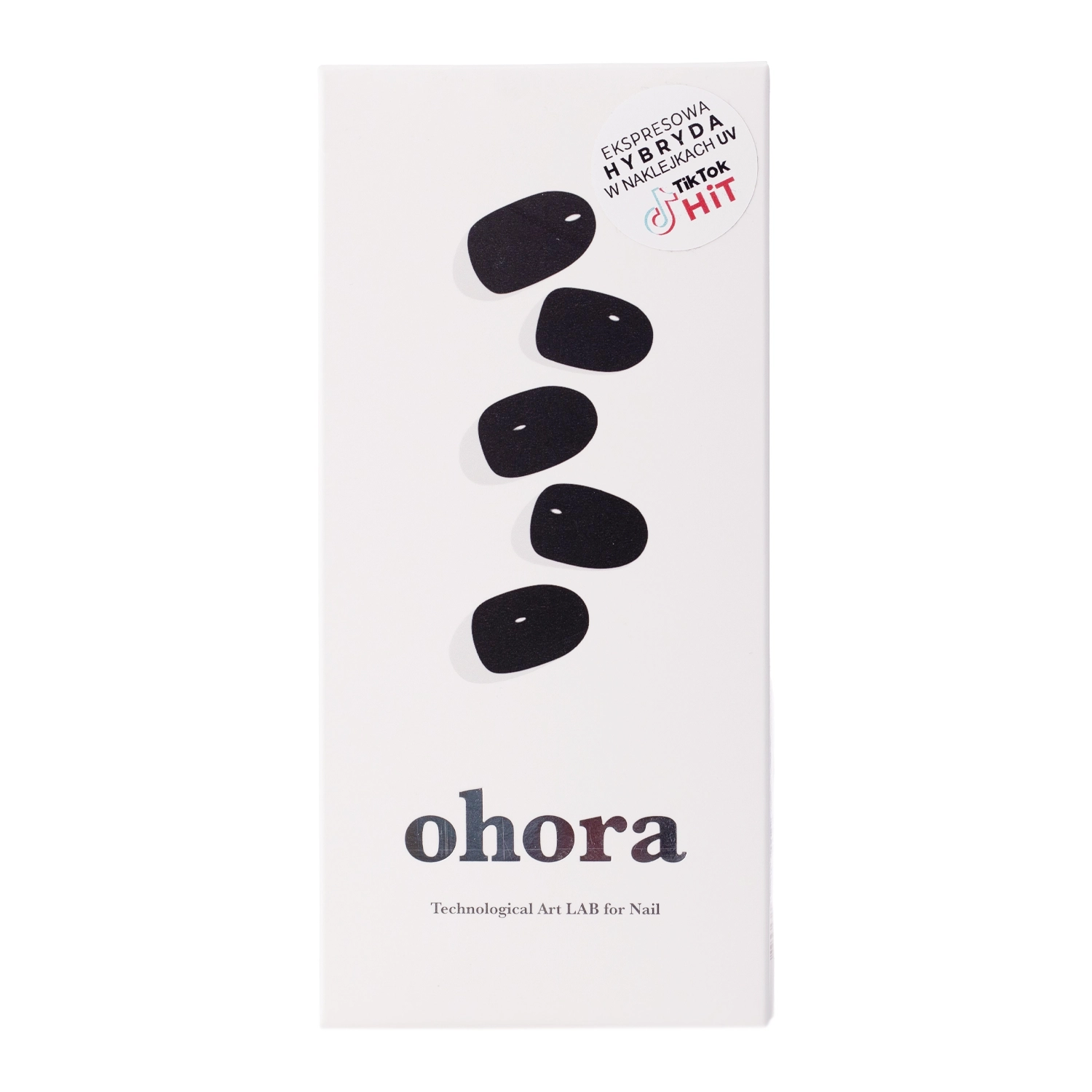 Ohora - Semicured Gel Nail - Onyx - Hybridné samolepky na nechty - 30 ks