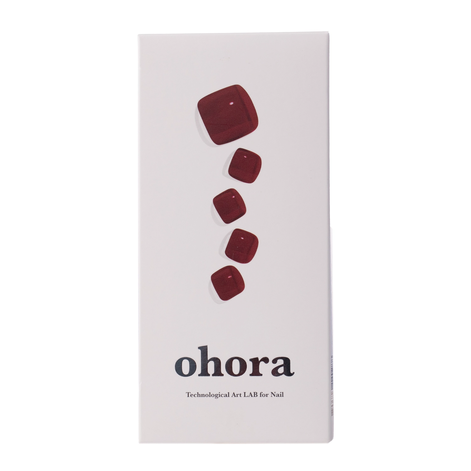 Ohora - Semicured Gel Nail - Tint Burgundy - Hybridné samolepky na nechty - 30 ks