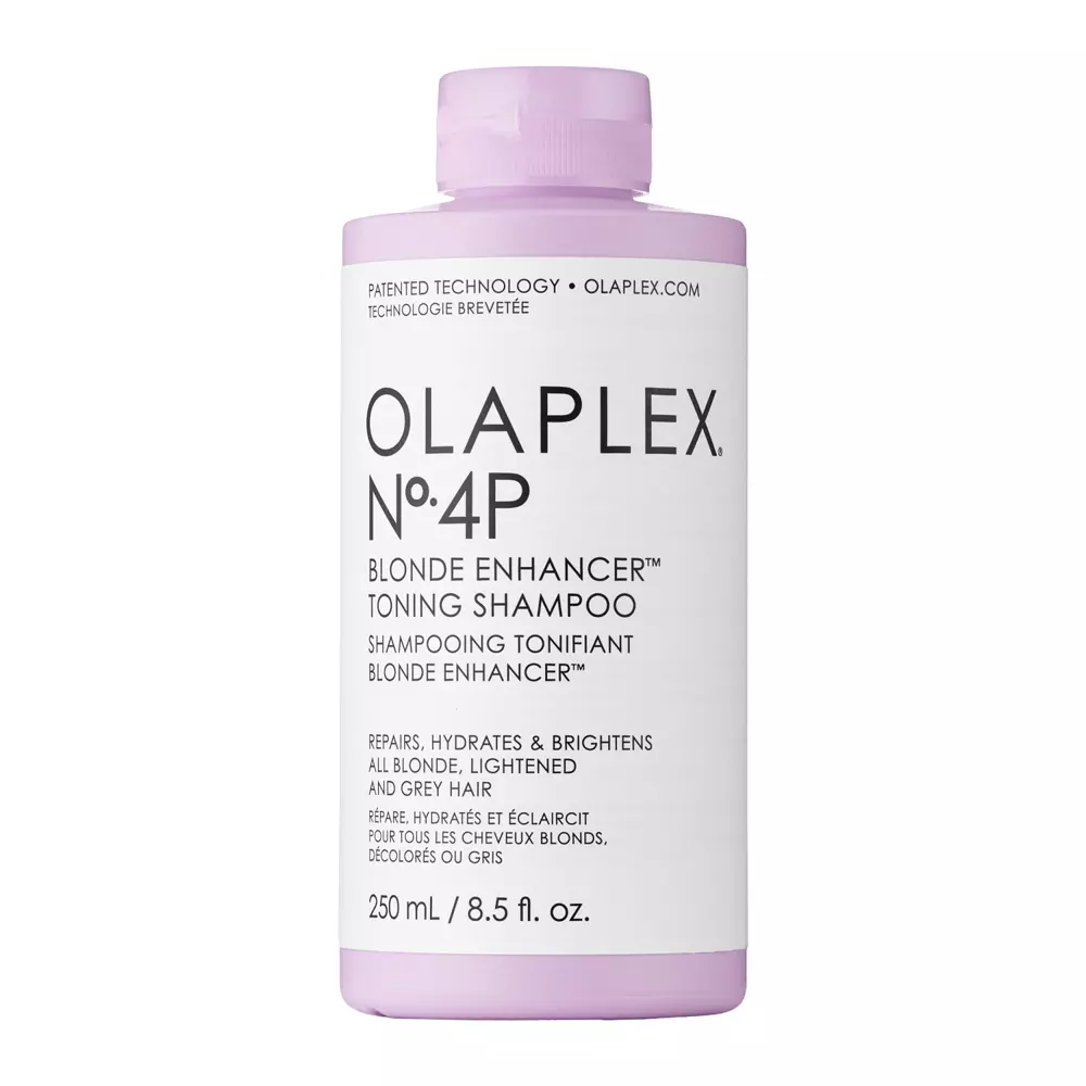 Olaplex - No. 4P Blonde Enhancer Toning Shampoo - Fialový šampón pre blond vlasy - 250ml