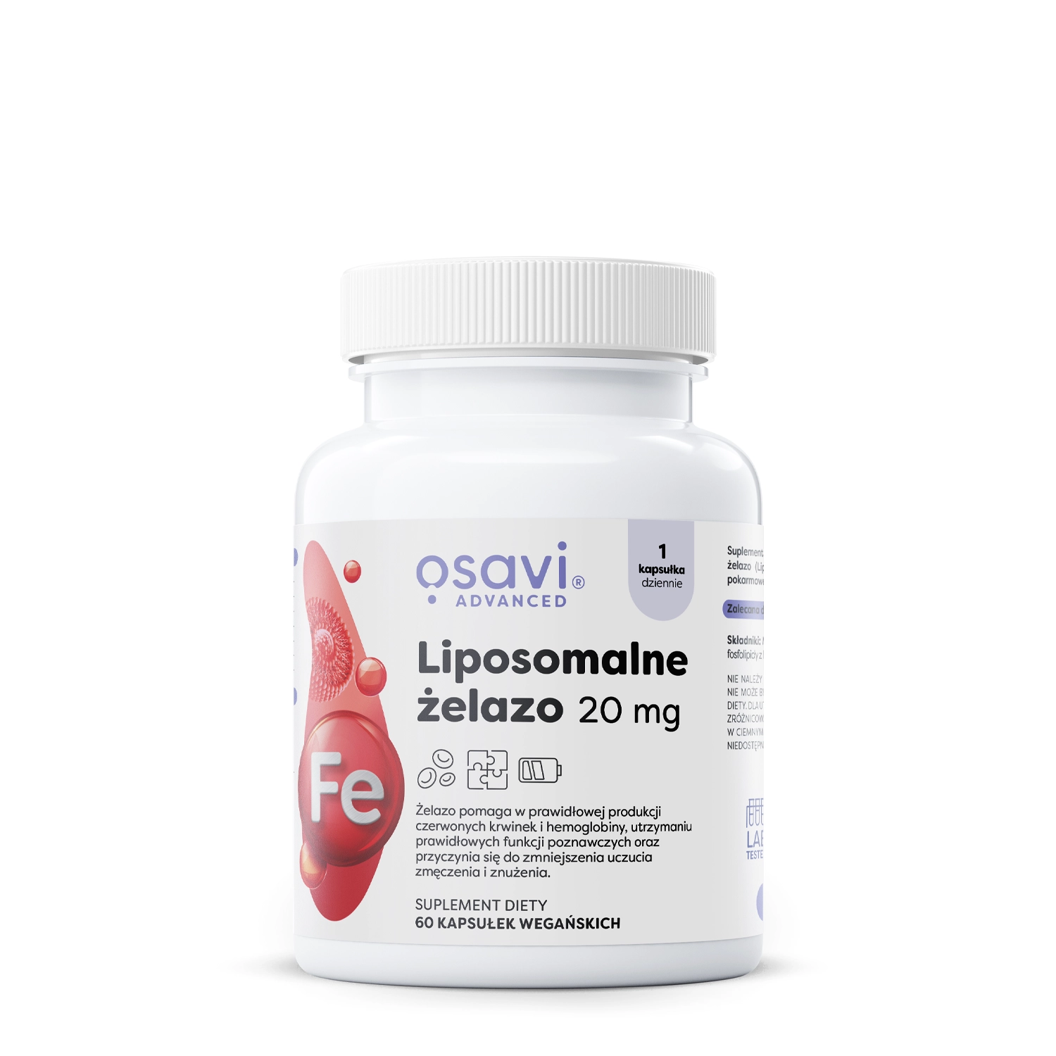 Osavi - Lipozomálne železo 20 mg - 60 kapsúl