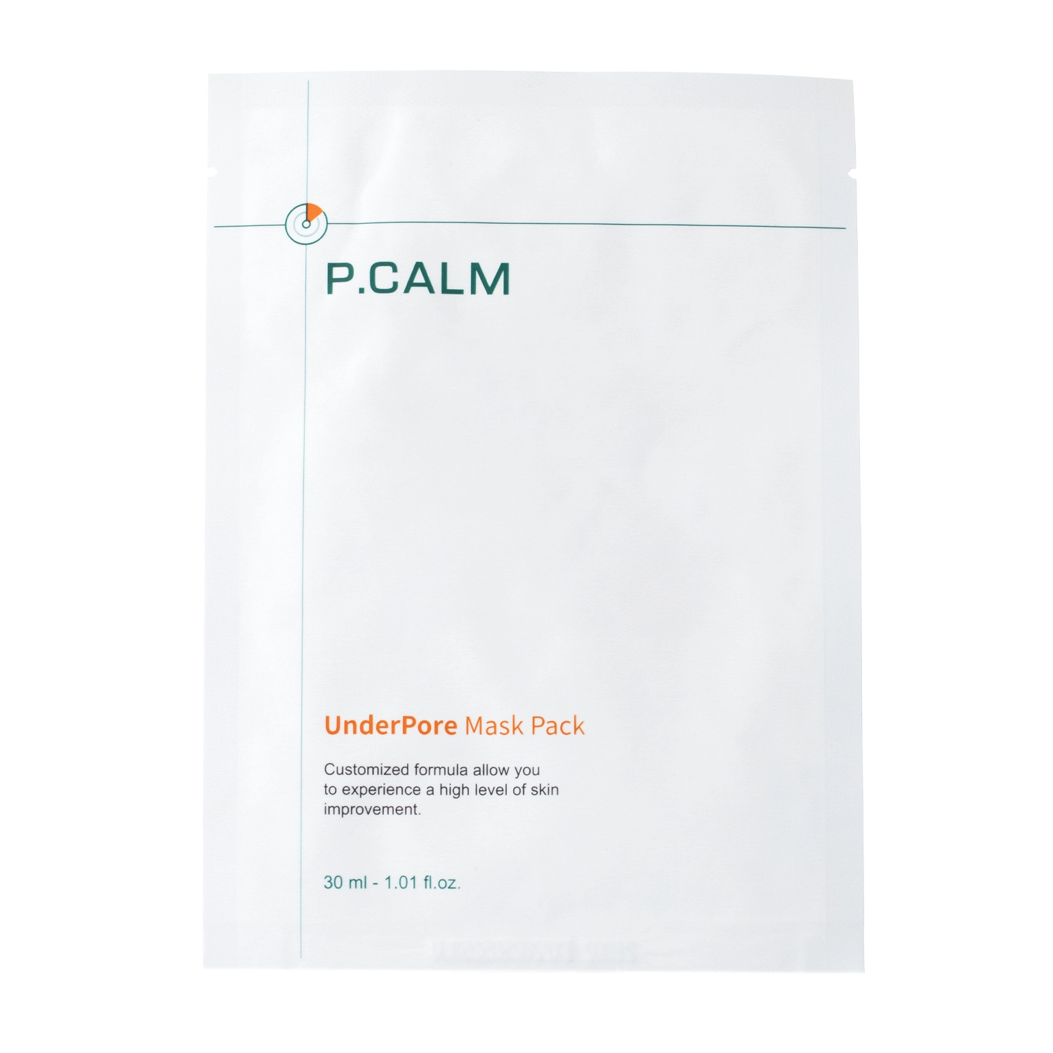 P.Calm - UnderPore Mask Pack - Čistiaca plátienková pleťová maska - 1ks / 30 ml