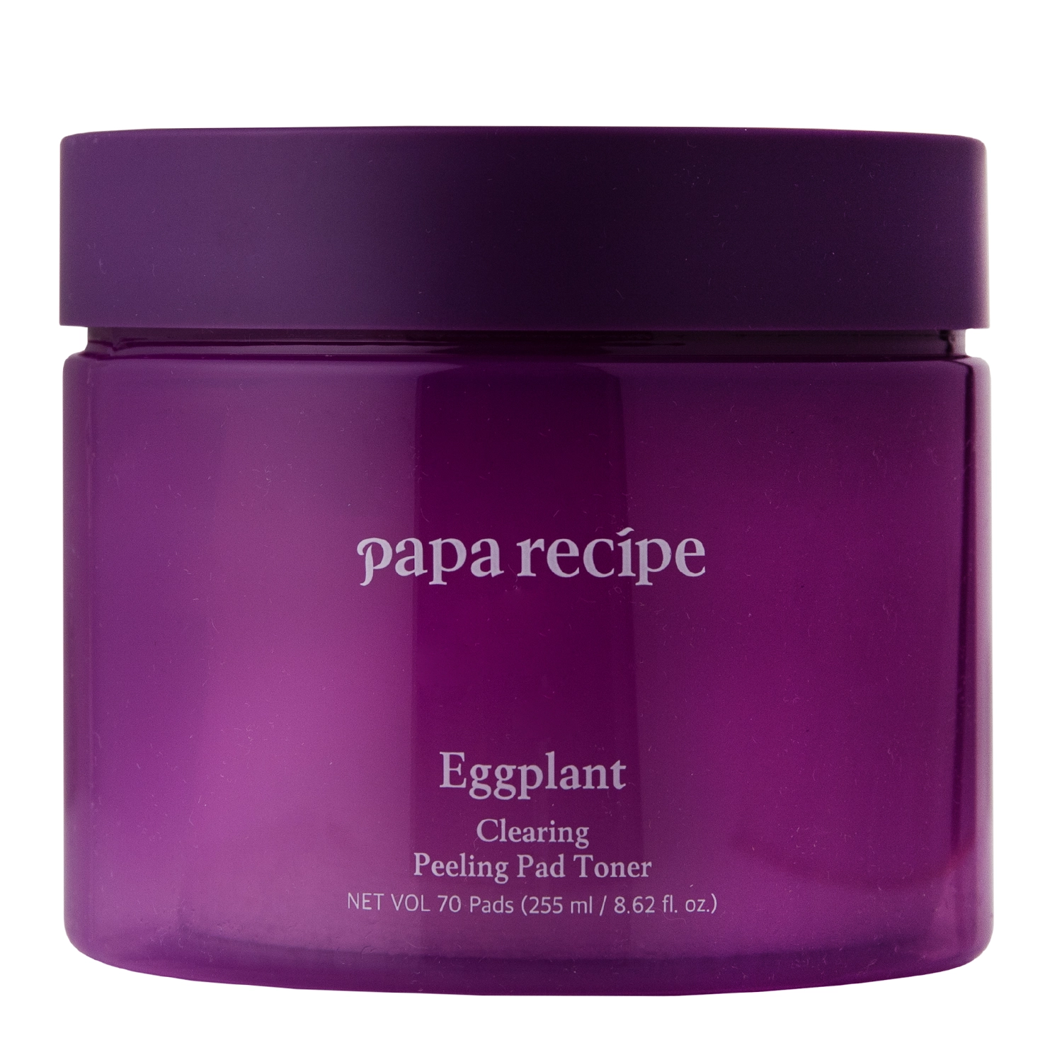 Papa Recipe - Eggplant Clearing Peeling Pad Toner - Peelingujúce vankúšiky na tvár - 70 ks