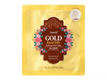 Petitfee - Koelf Gold & Royal Jelly Mask Pack - Hydrogélová pleťová maska - 30 g