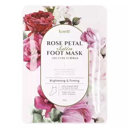 Petitfee - Koelf Rose Petal Satin Foot Mask - Maska na nohy  - 2 ks