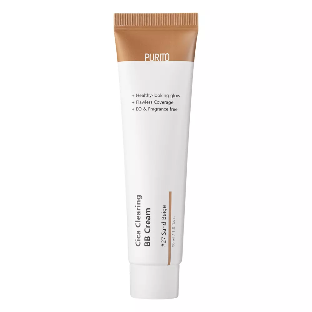 Purito - Cica Clearing BB Cream - Cica BB krém s pupočníkom ázijským - #27 Sand Beige - 30ml