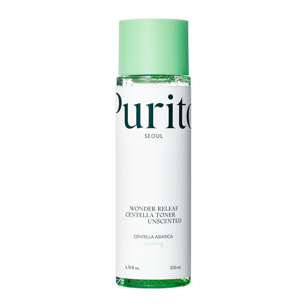 Purito Seoul - Wonder Releaf Centella Toner Unscented - Tonikum bez parfumácie s pupočníkom ázijským - 200 ml