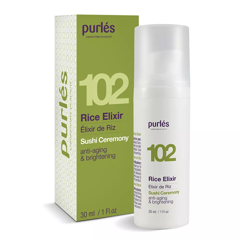 Purles - 102 - Rice Elixir - Omladzujúce sérum s ryžovým práškom - 30 ml