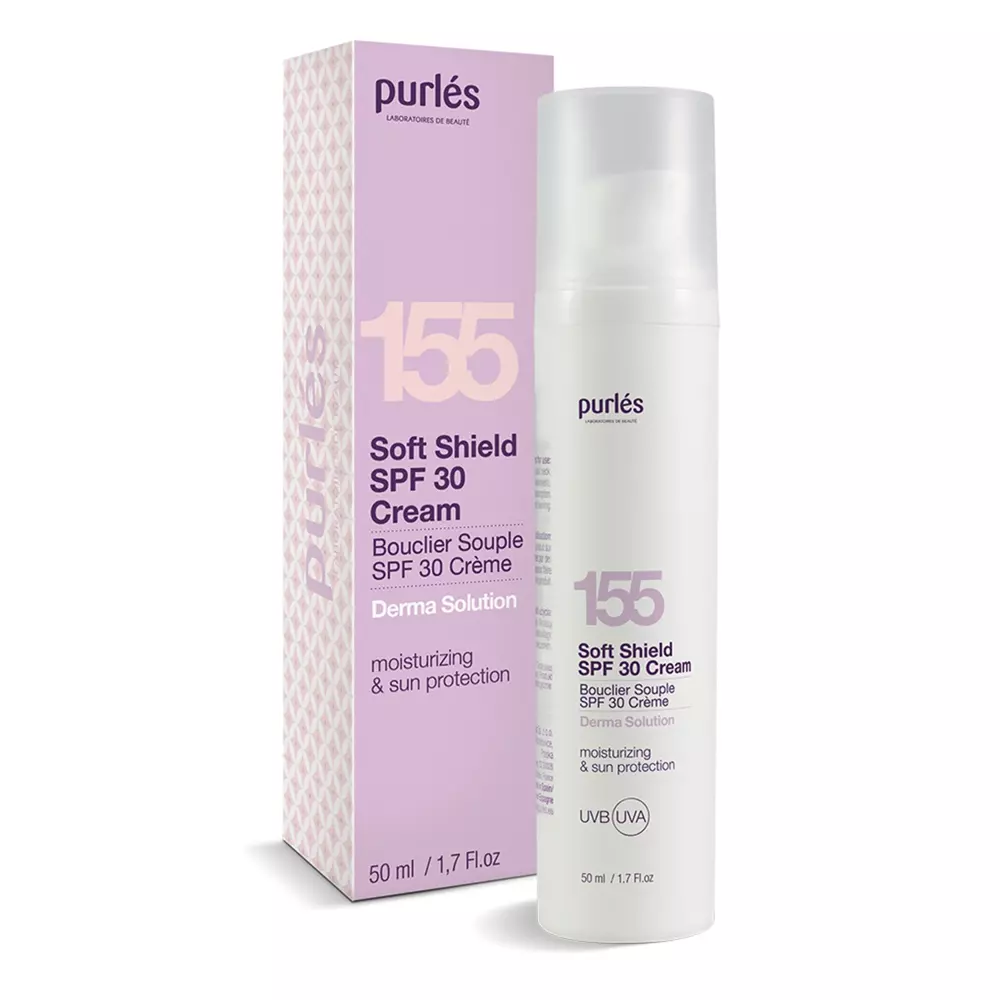 Purles - 155 - Soft Shield SPF30 Cream - Hydratačný SPF krém s ľahkou konzistenciou - 50ml