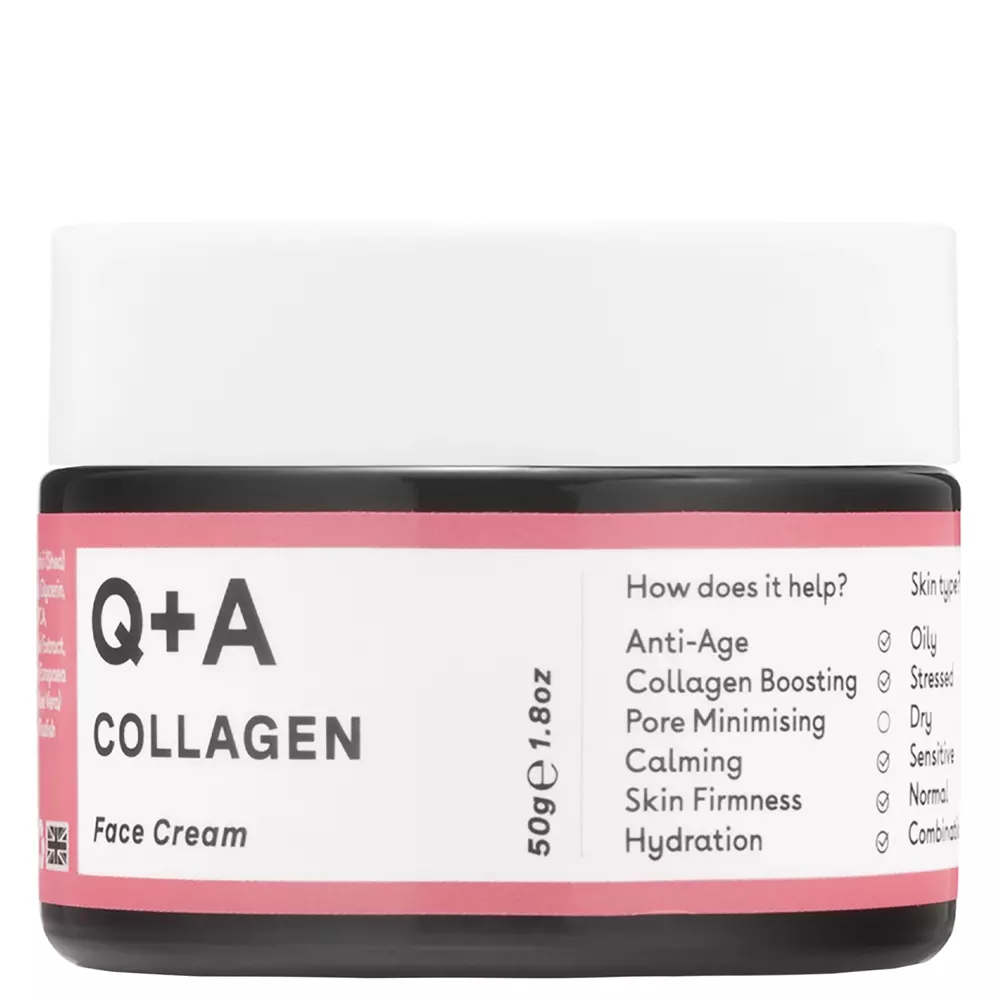 Q+A - Collagen - Face Cream - Vyhladzujúci a spevňujúci krém s kolagénom - 50ml