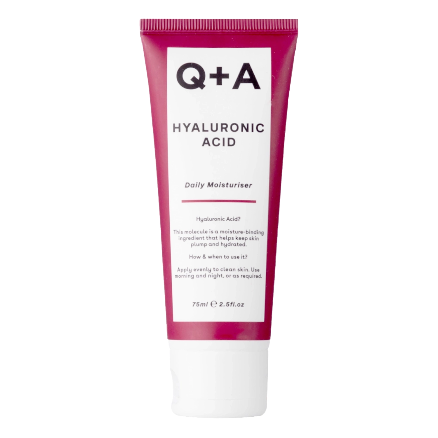 Q+A - Hyaluronic Acid Daily Moisturiser - Krém s kyselinou hyalurónovou - 75ml