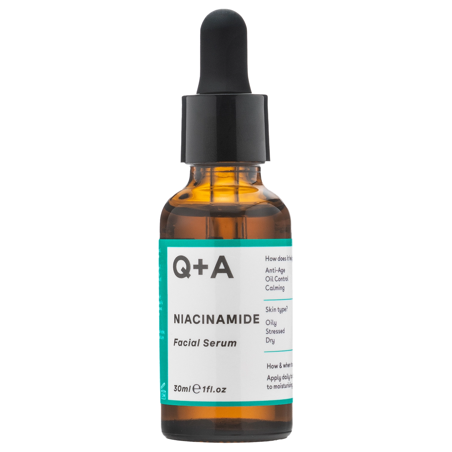 Q+A - Niacinamide Facial Serum - Vyrovnávajúce pleťové sérum s niacínamidom - 30 ml