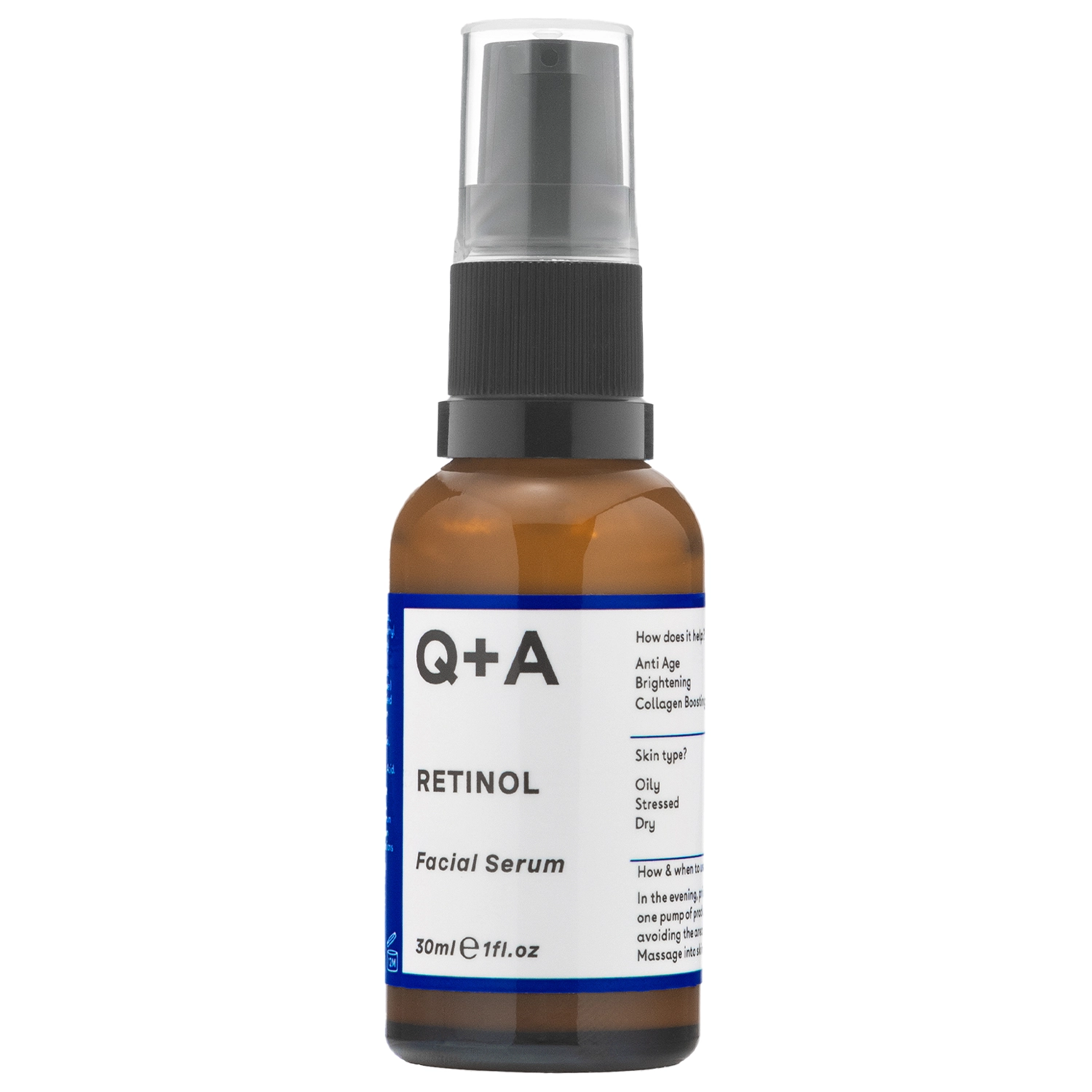 Q+A - Retinol 0.2% Serum - Anti-aging pleťové sérum s retinolom - 30 ml