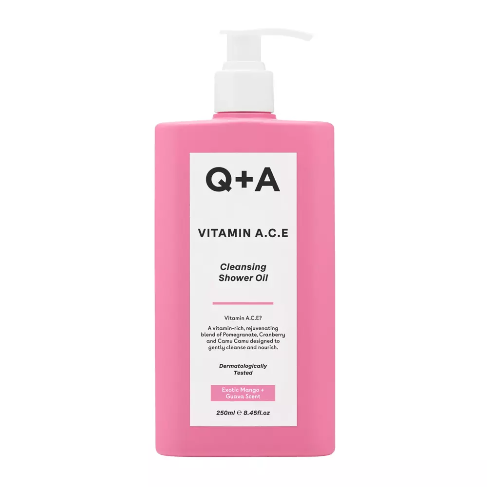 Q+A - Vitamin A.C.E Shower Oil - Vyživujúci sprchový olej s vitamínmi A, C a E - 250 ml