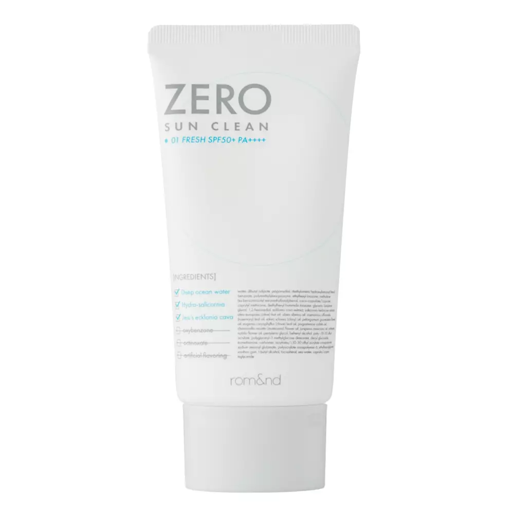 Rom&nd - Zero Sun Clean SPF50+ PA++++ - 01 Fresh - Ľahký SPF krém - 50 ml