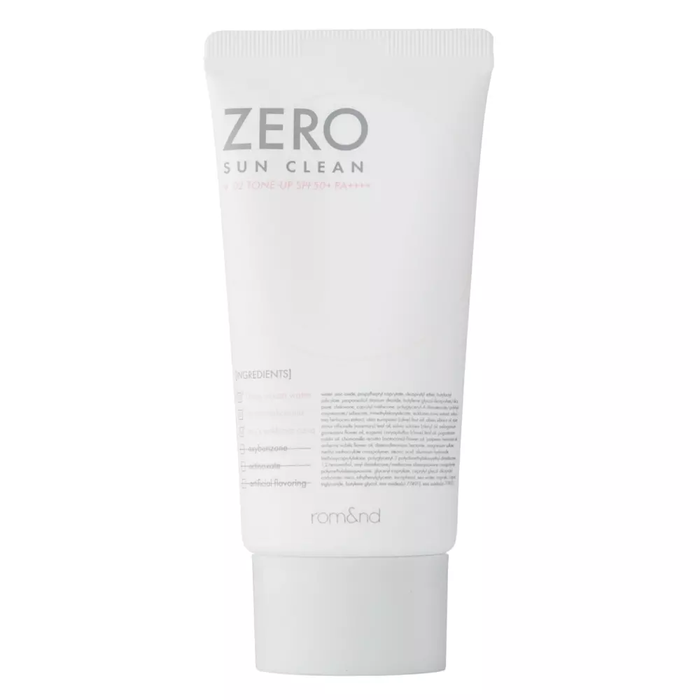 Rom&nd - Zero Sun Clean SPF50+ PA++++ - 02 Tone Up - Ľahký tónovací SPF krém - 50ml