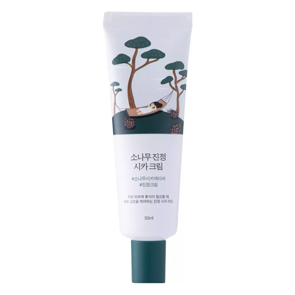 Round Lab - Pine Calming Cica Cream - Hydratačný a vyživujúci krém - 50 ml