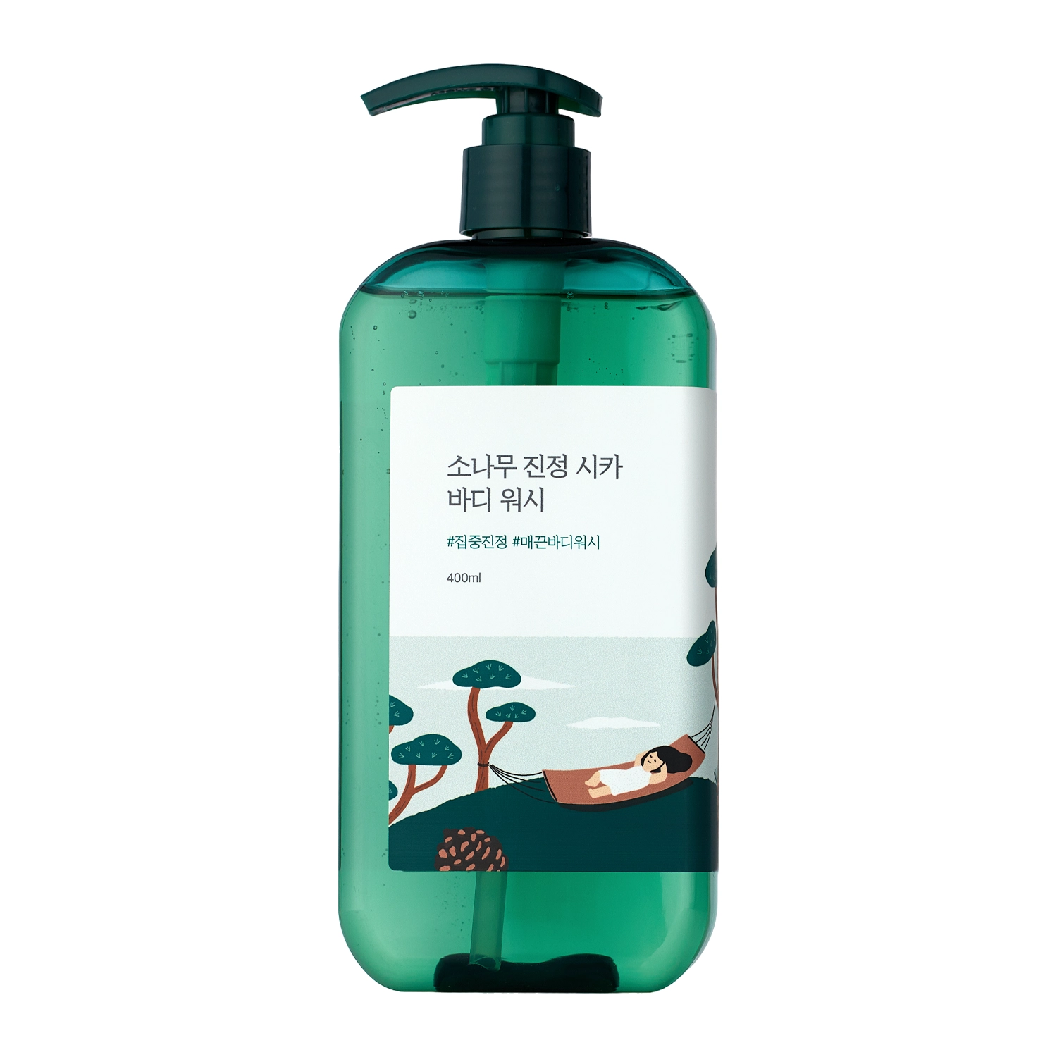 Round Lab - Pine Cica Calming Body Wash - Čistiaci sprchovací gél - 400 ml