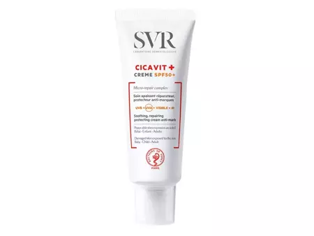 SVR - Cicavit+ Creme SPF50+ - Upokojujúci a regeneračný krém s vysokým stupňom ochrany - 40 ml