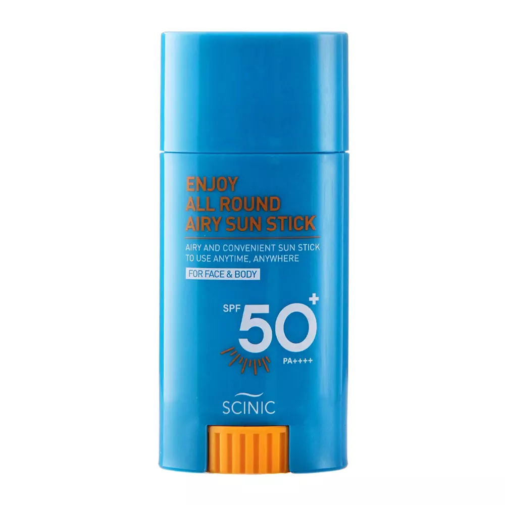 Scinic - Enjoy All Round Airy Sun Stick SPF50+ PA++++ - Ľahký SPF na tvár a telo v tyčinke - 25 g 