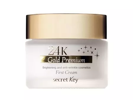 Secret Key - 24K Gold Premium First Cream - Rozjasňujúci pleťový krém s čiastočkami 24 karátového zlata - 50 ml