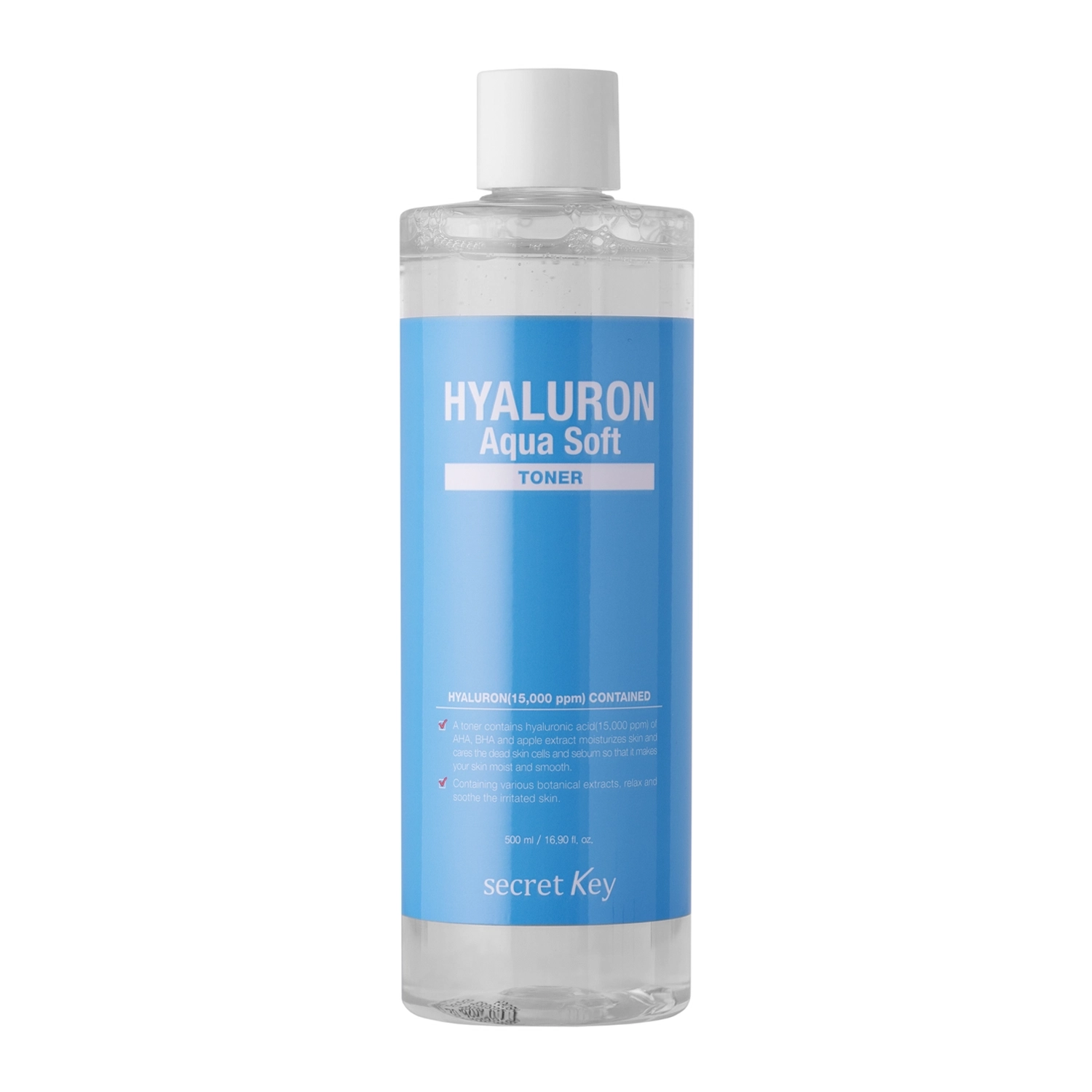 Secret Key - Hyaluron Aqua Soft Toner - Hydratačné tonikum s kyselinou hyalurónovou - 500 ml