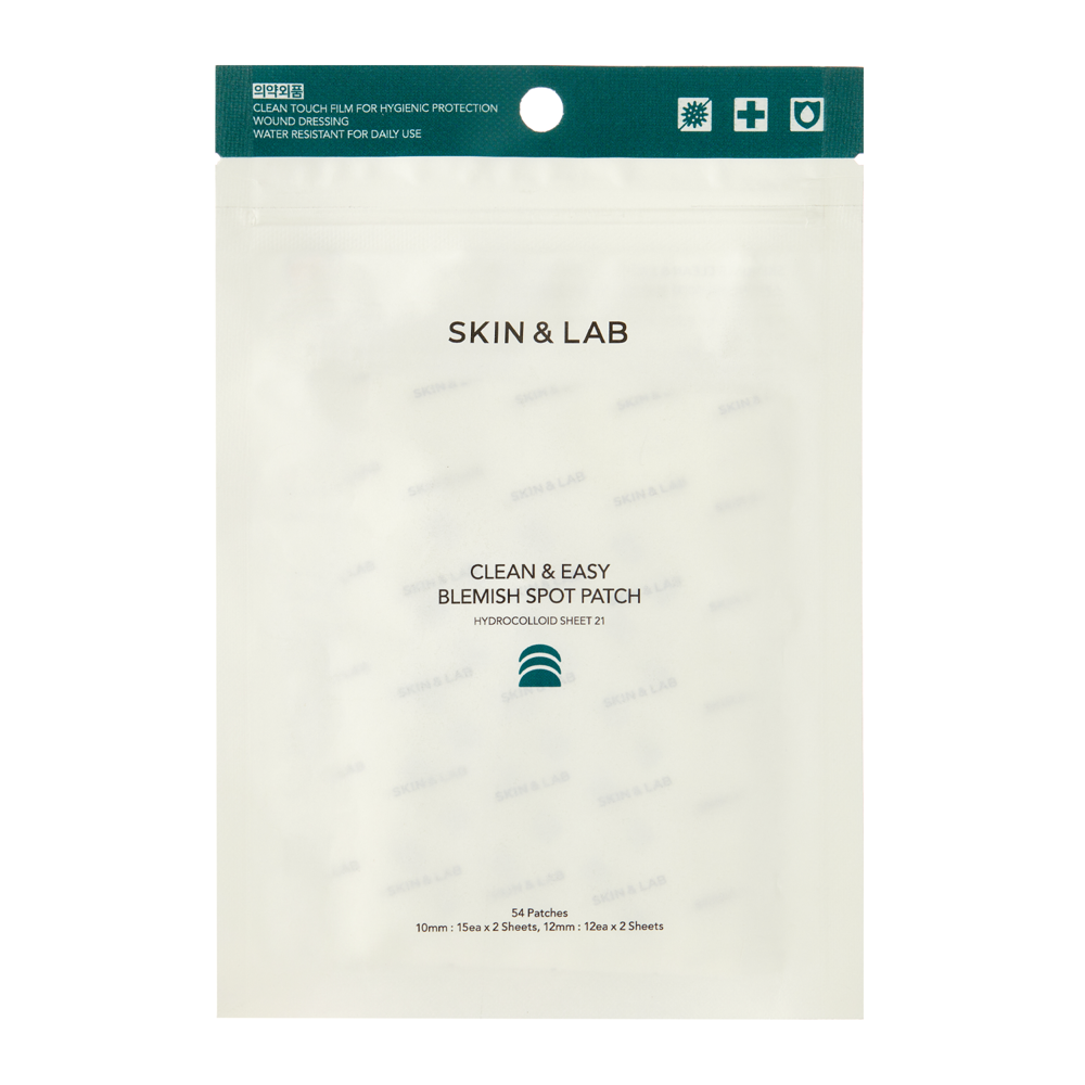 Skin&Lab - Clean & Easy Blemish Spot Patch - Náplasti na akné a nedokonalosti - 54 ks