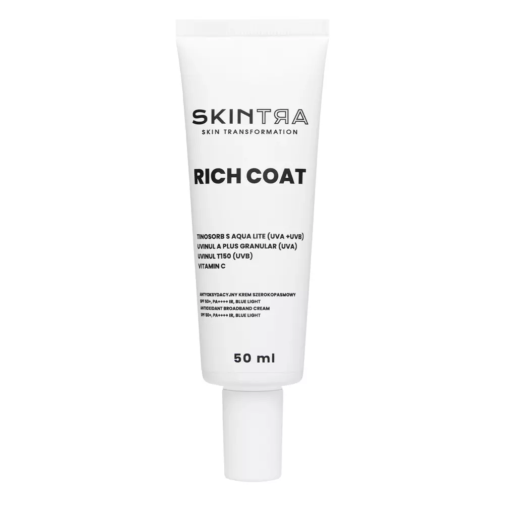 SkinTra - Rich Coat - Antioxidačný širokospektrálny krém s SPF50+/PA++++ IR, Blue Light - 50ml