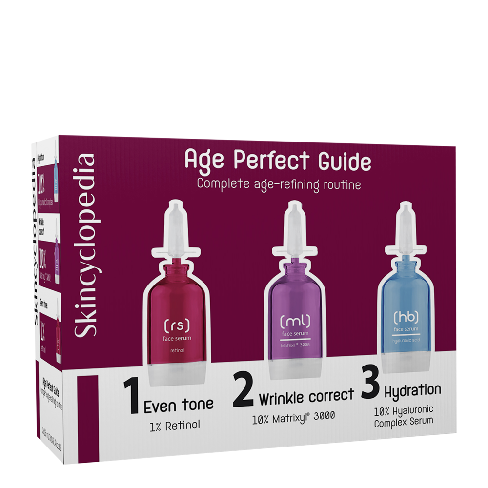 Skincyclopedia - Age Perfect Guide Set - Sada pleťových sér proti vráskam - 3 x 15 ml