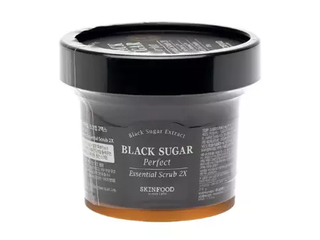 Skinfood - Black Sugar Perfect Essential Scrub 2X - Peelingová maska s hnedým cukrom - 210g