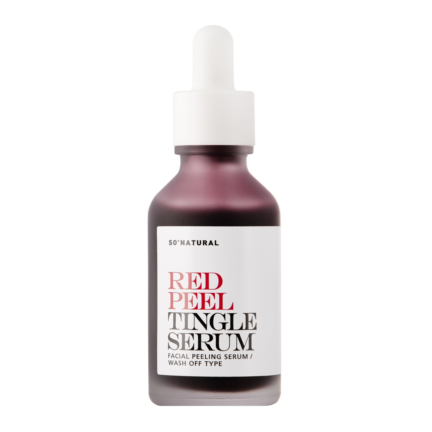 So Natural - Red Peel Tingle Serum - Exfoliačné sérum na tvár - 20 ml