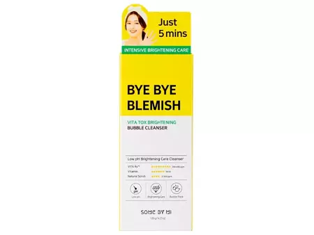 Some By Mi - Bye Bye Blemish Vita Tox Brightening Bubble Cleanser - Rozjasňujúca čistiaca gél/pena na tvár - 120ml