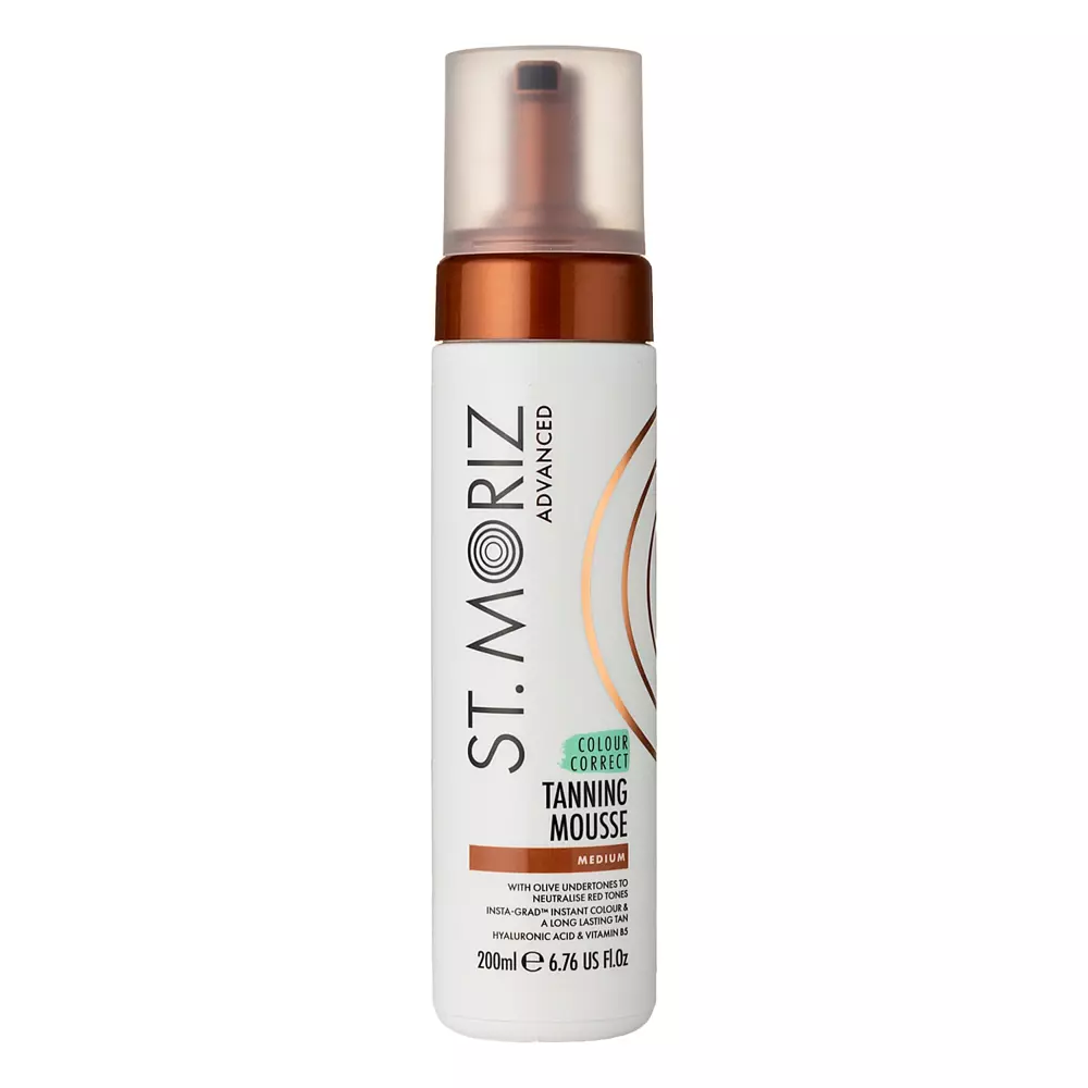 St. Moriz - Advanced - Colour Correct Tanning Mousse - Medium - Samoopaľovacia pena na telo - stredný odtieň - 200 ml