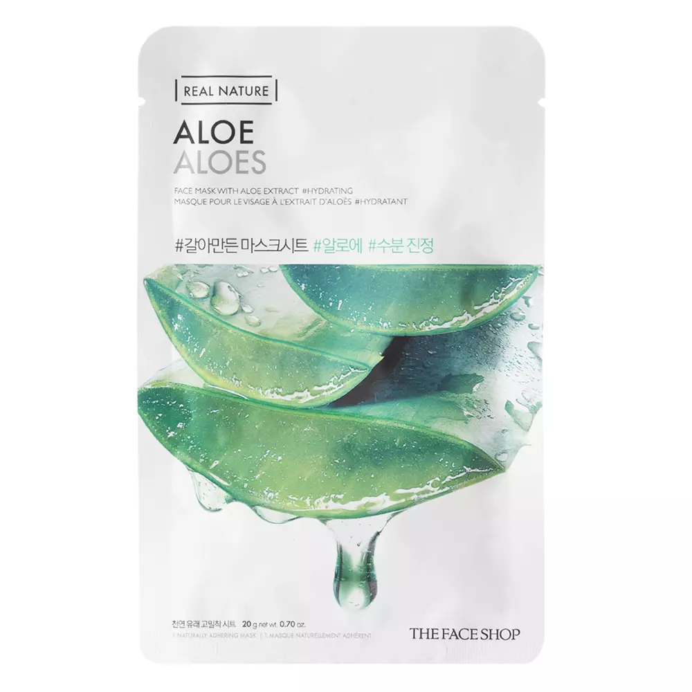 The Face Shop -  Natural Mask - Aloe Vera - Textilná maska s aloe vera - 20 g