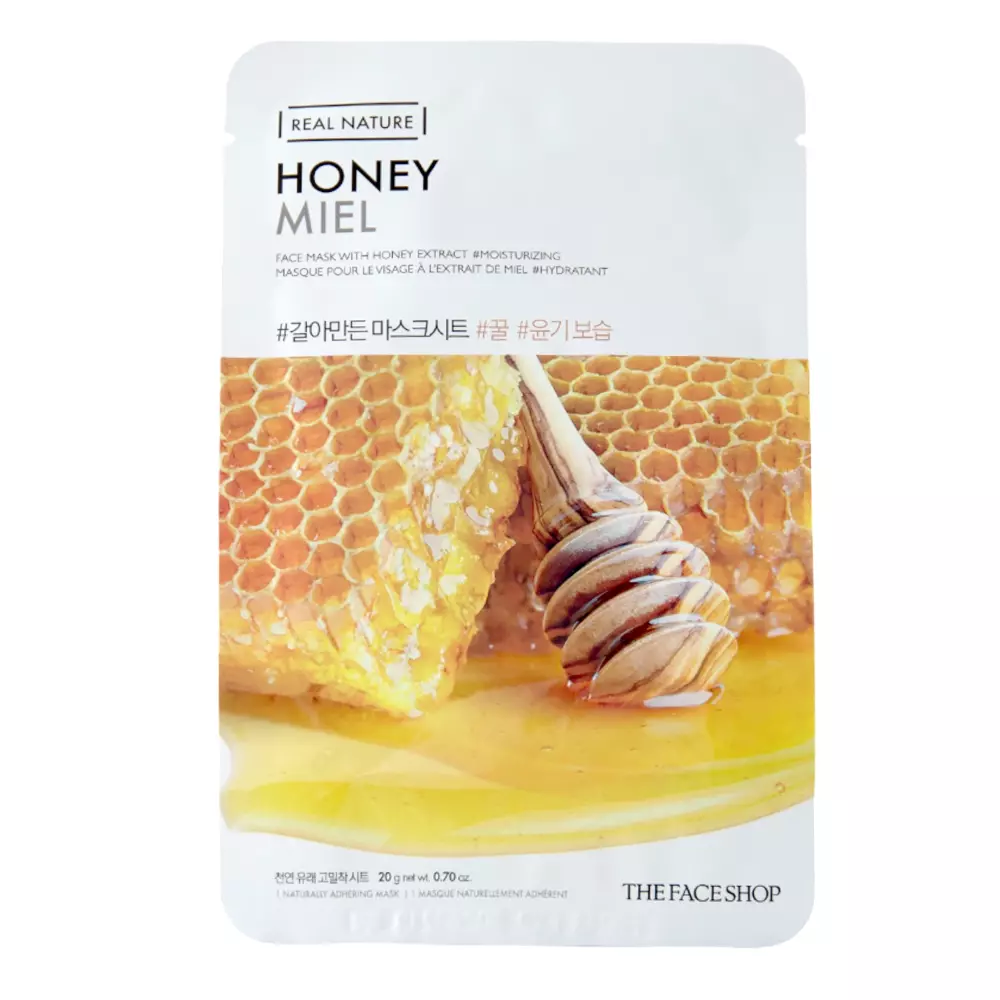 The Face Shop - Natural Mask - Honey - Plátienková maska s medovým extraktom - 20 g