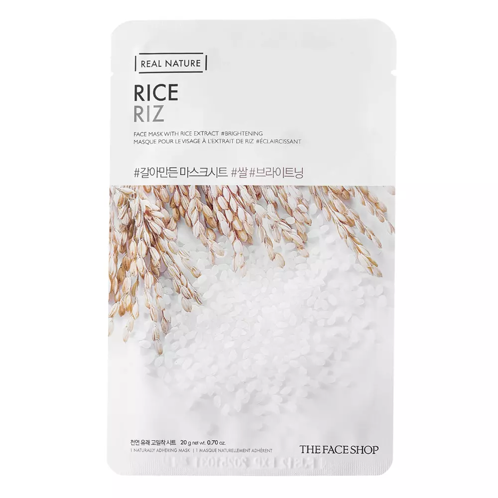 The Face Shop - Natural Mask - Rice - Textilná maska s ryžovým extraktom - 20 g