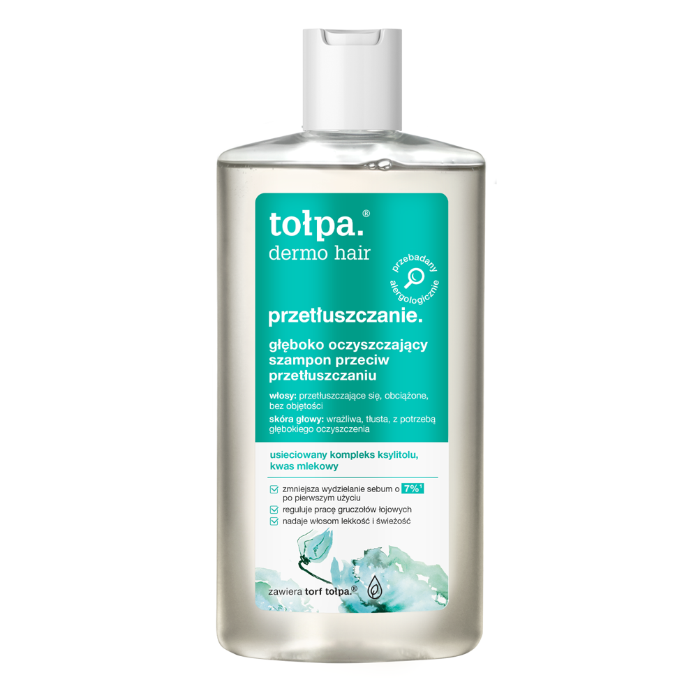 Tolpa - Dermo Hair - Hĺbkovo čistiaci šampón redukujúci tvorbu kožného mazu - 250 ml