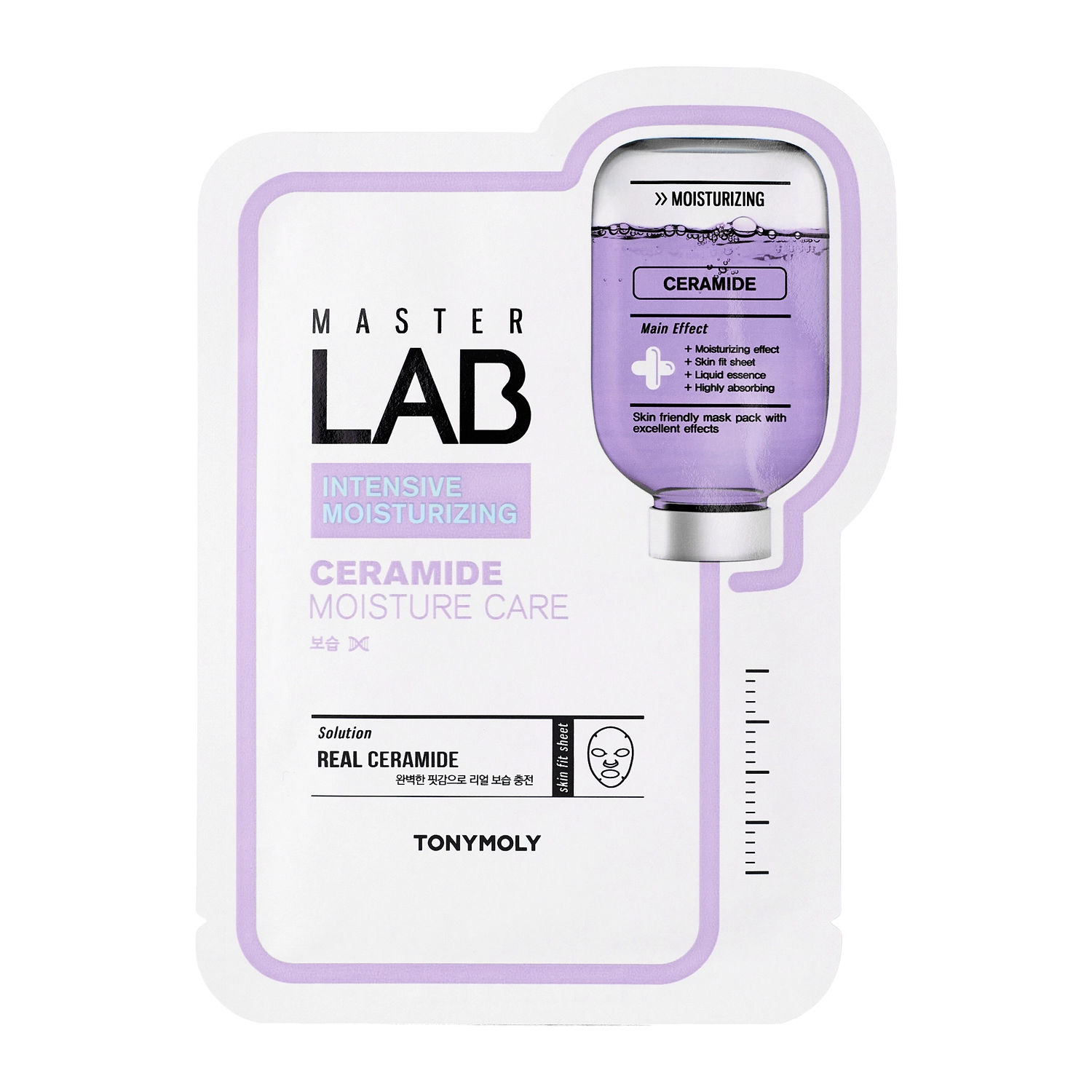 TonyMoly - Master Lab Mask Sheet Ceramide - Plátienková maska s ceramidmi - 1ks / 19g