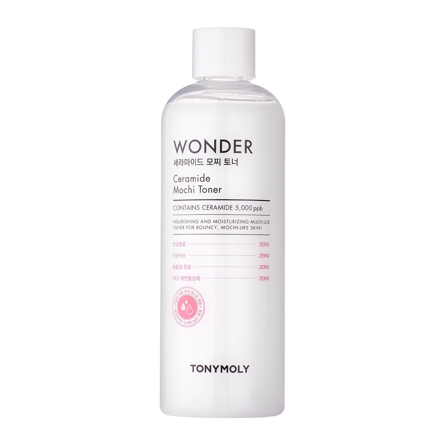 TonyMoly - Wonder Ceramide Mocchi Toner - Hydratačné tonikum s ceramidmi - 500 ml