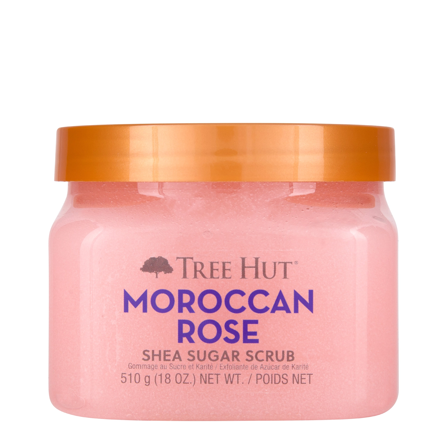 Tree Hut - Shea Sugar Scrub Moroccan Rose - Damašská ruža - Cukrový telový peeling - 510 g