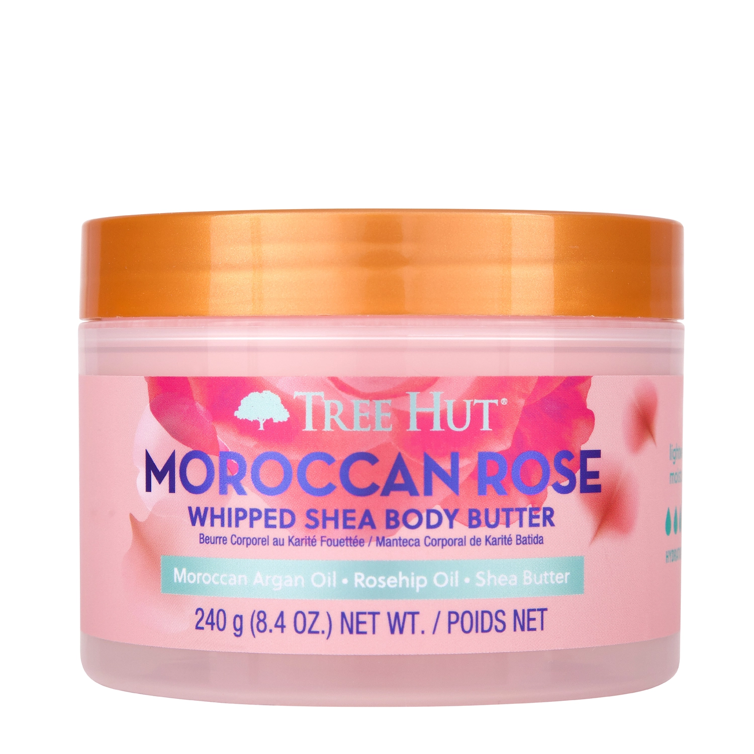 Tree Hut - Whipped Body Butter Moroccan Rose - Damašská ruža - Hydratačné telové maslo - 240 g