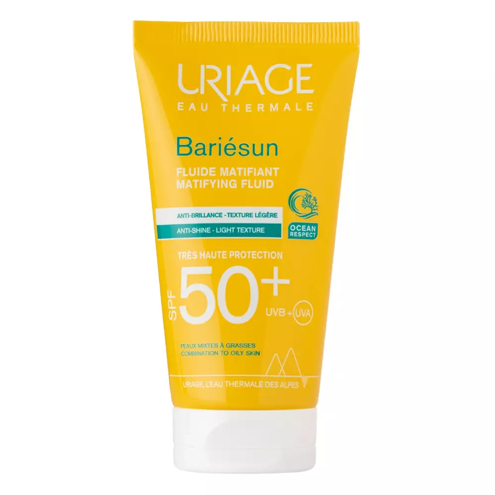 Uriage - Bariésun - SPF50+ Fluid Mat - Zmatňujúci a hydratačný fluid na tvár - 50 ml