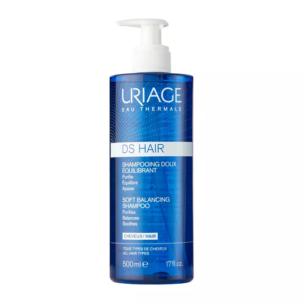 Uriage - D.S. Hair Equilibrant Shampoo - Jemný šampón regulujúci tvorbu kožného mazu - 500 ml