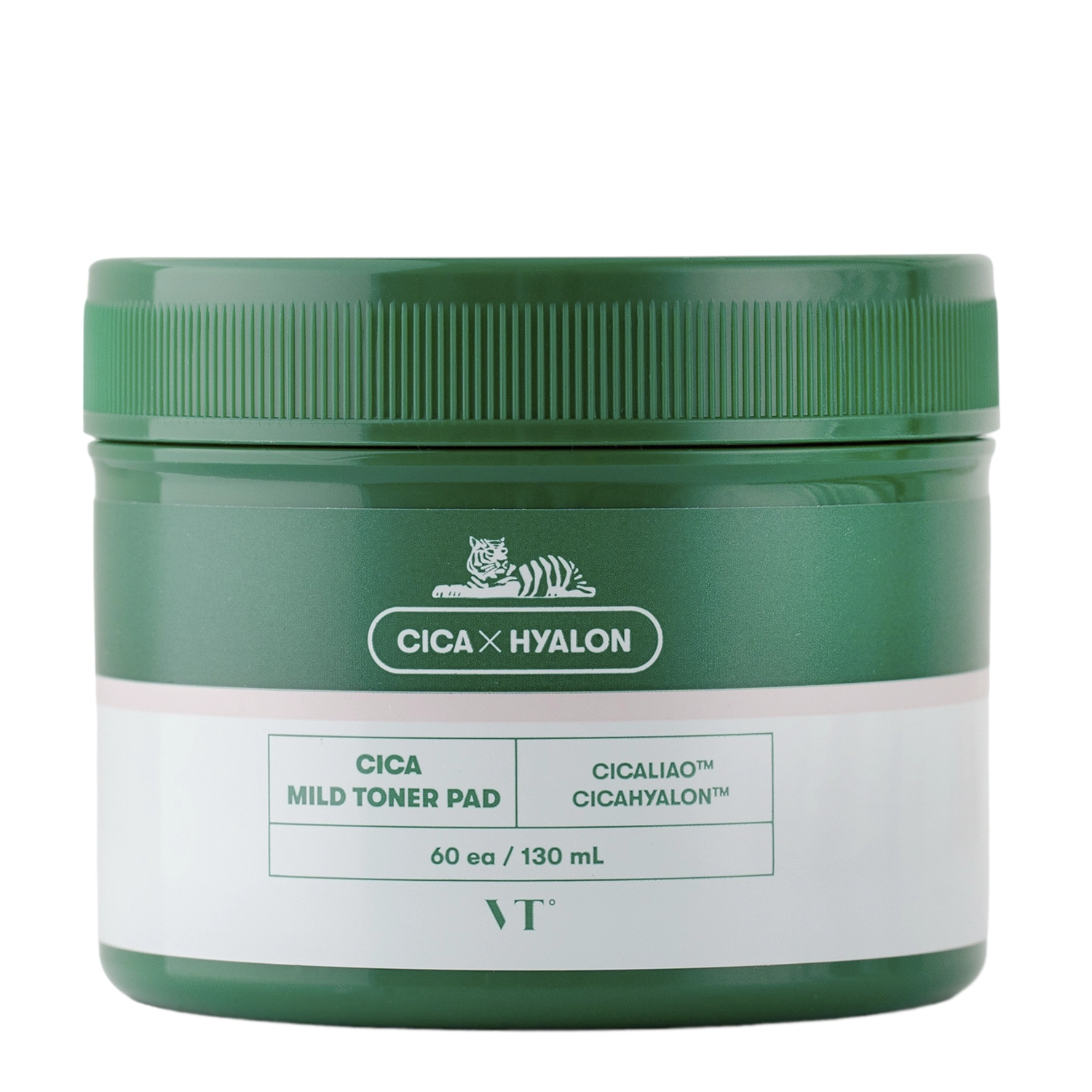 VT Cosmetics - CICA Mild Toner Pad - Exfoliačné tampóny na tvár s pupočníkom a kyselinou salicylovou - 60 ks / 130 ml